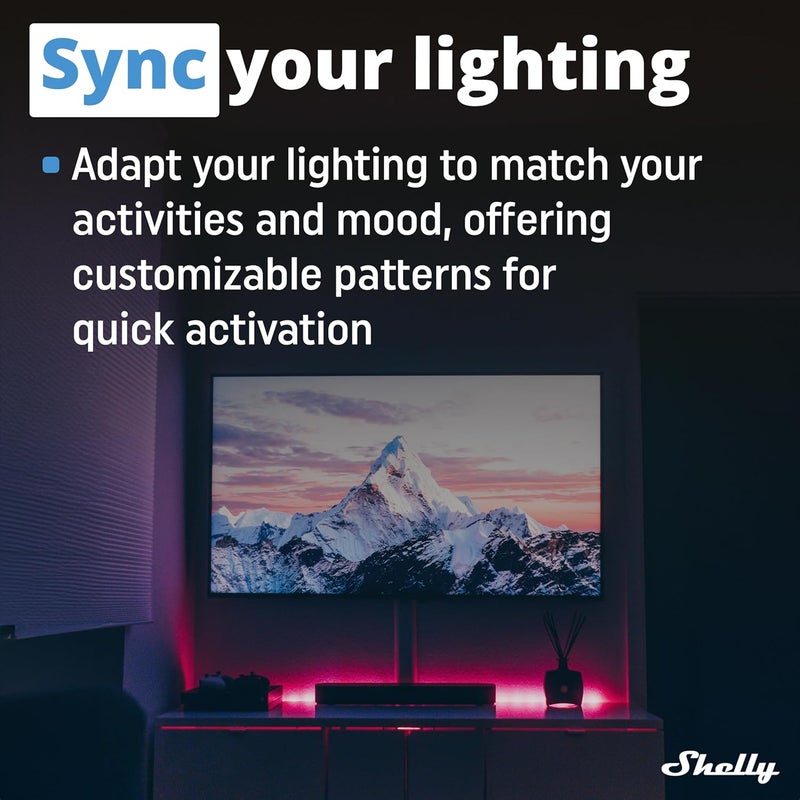 Shelly Plus RGBW PM | WiFi Smart Remote Control for RGBW Led Strips with Power Metering | Home Automation | Bluetooth Gateway | No Hub | Compatible with Alexa & Google Home | iOS Android App - Image 4